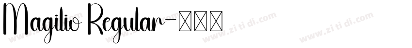 Magilio Regular字体转换